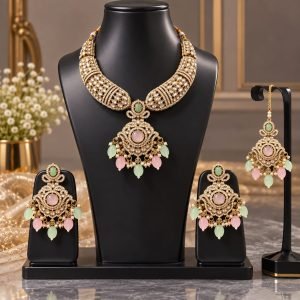 Pastel Kundan Heritage Necklace Set